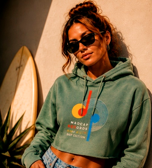 Madcap Surf Edition hoodie in sage green